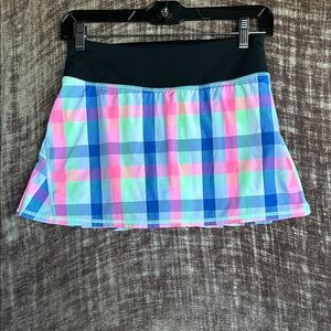 Lululemon Athletica Vibrant Checkered Mini Skirt